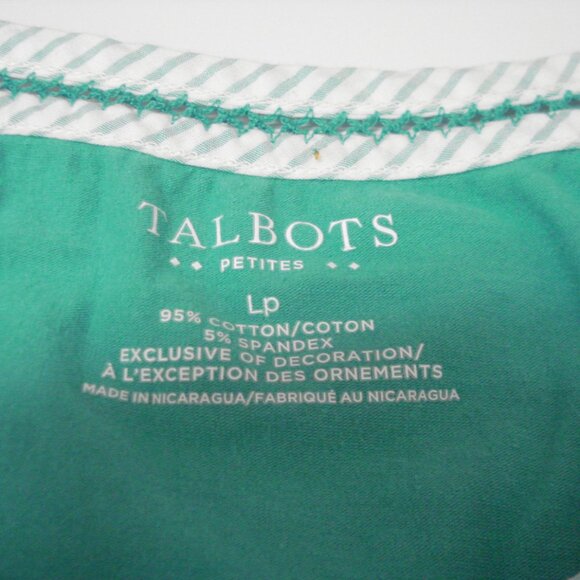 Talbots Petites 3/4 Sleeve Green Pullover Top Size LP - Picture 4 of 8